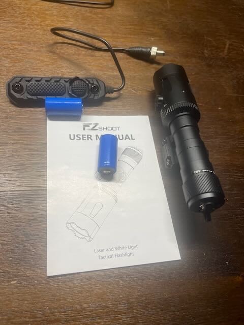 FZ Shoot Tactical Rifle light and Green Laser Combo - 1200 Lumens - Nice!
