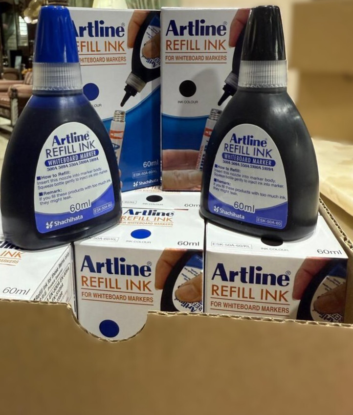 ARTLINE Whiteboard Markers Refill Ink 60ml 12 Bottles  - 1 Dozen