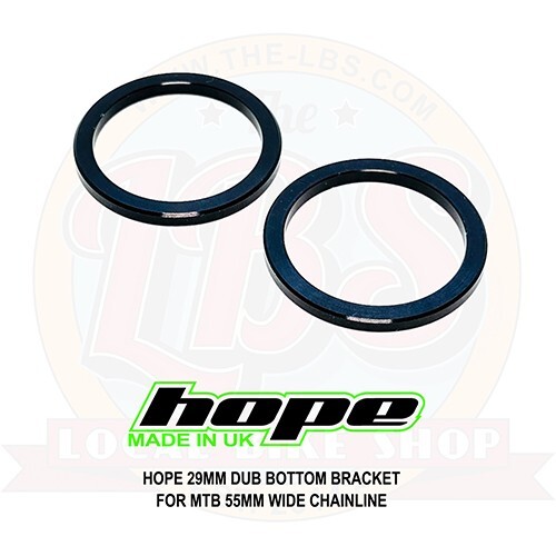 Hope 29mm BB MTB WIDE DUB Spacer Kit to suit 55mm Chainline BB016-MW - Brand New
