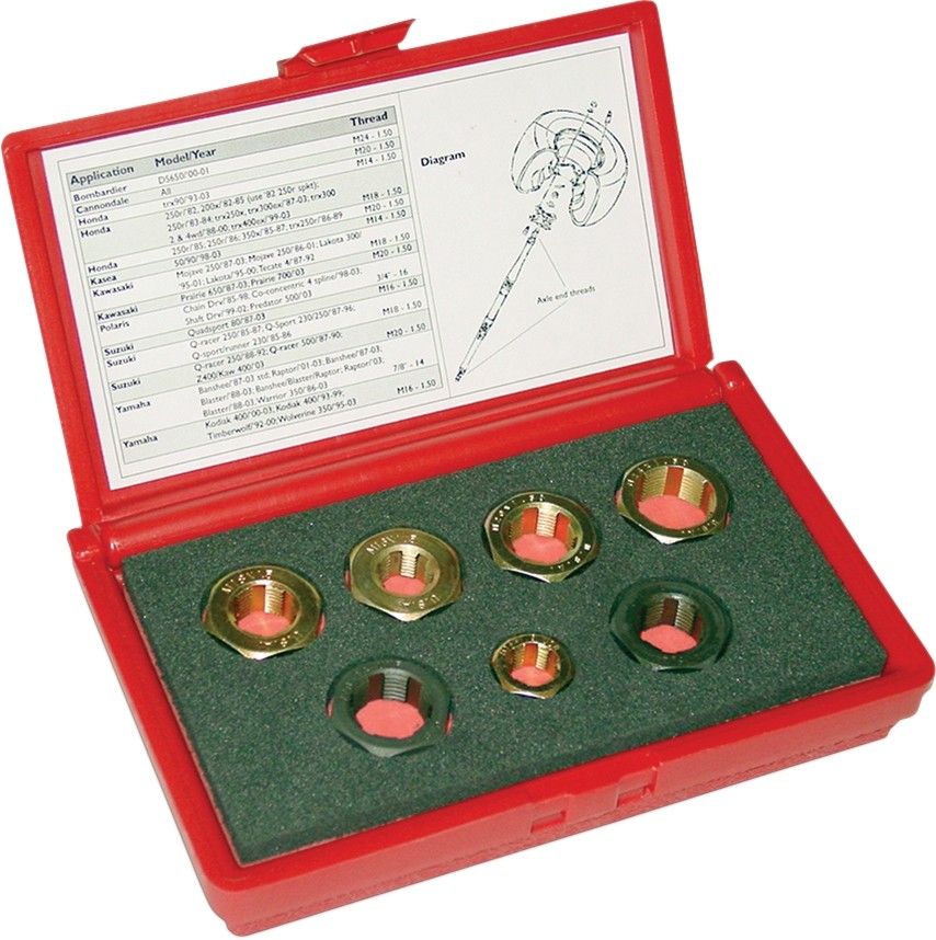 Axle Thread Die Restorer Kit M14 -M24 & 3/4" & 7/8" USA Lang Tools 801