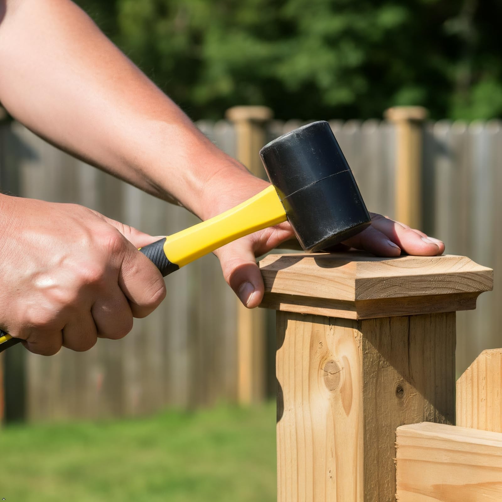Rubber Mallet Hammer Soft Mallet - 12.4 oz Rubber Hammer Mallet, Soft Rubber ...