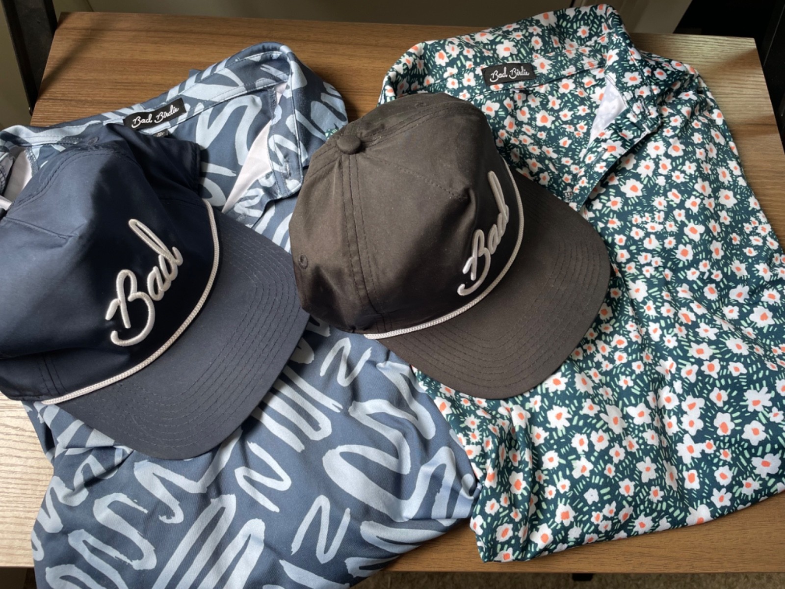 Bad Birdie Golf Polo & Hat Lot Size XL 2 Polos 2 Hats