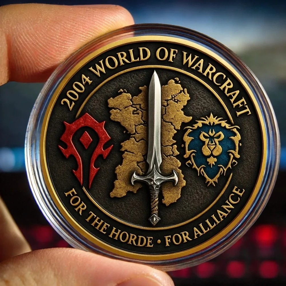 New World Of Warcraft 2004 Commemorative Collection Coin TB250