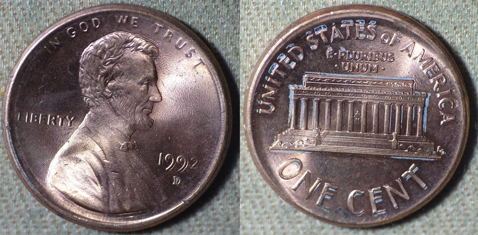 Errors : 1992D Cent MAD IREC2538