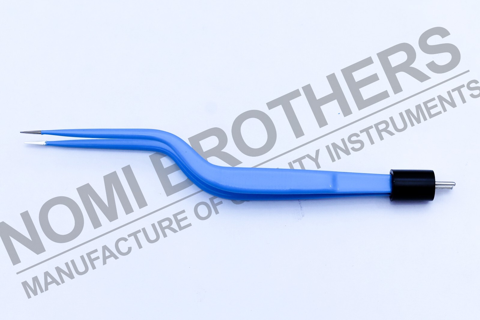 Reusable Non-Stick Bayonet Bipolar Forceps,Blue-18cm