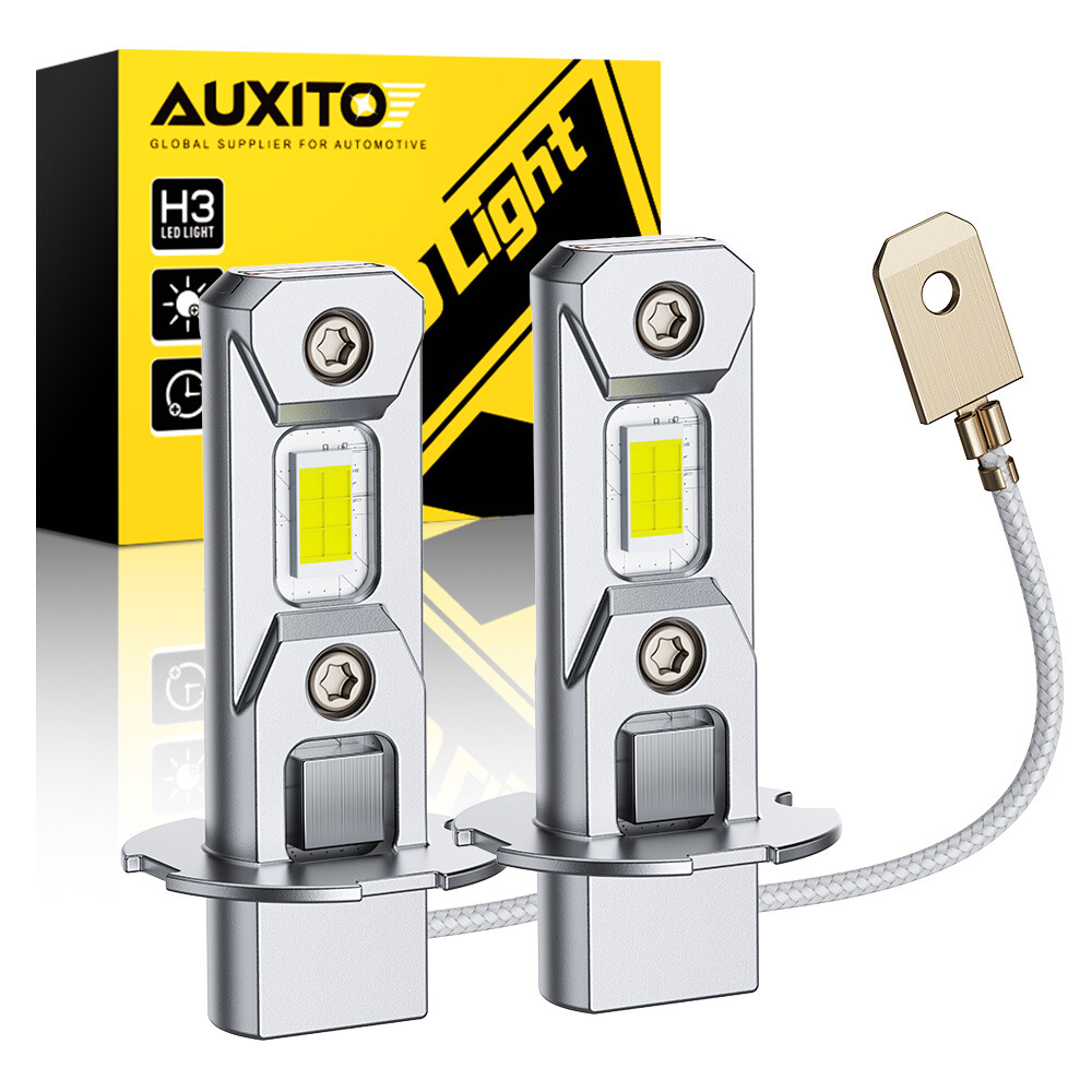 AUXITO H3 LED Headlight 100W 10000LM Fog Light Bulb 6500K White Driving DRL Lamp