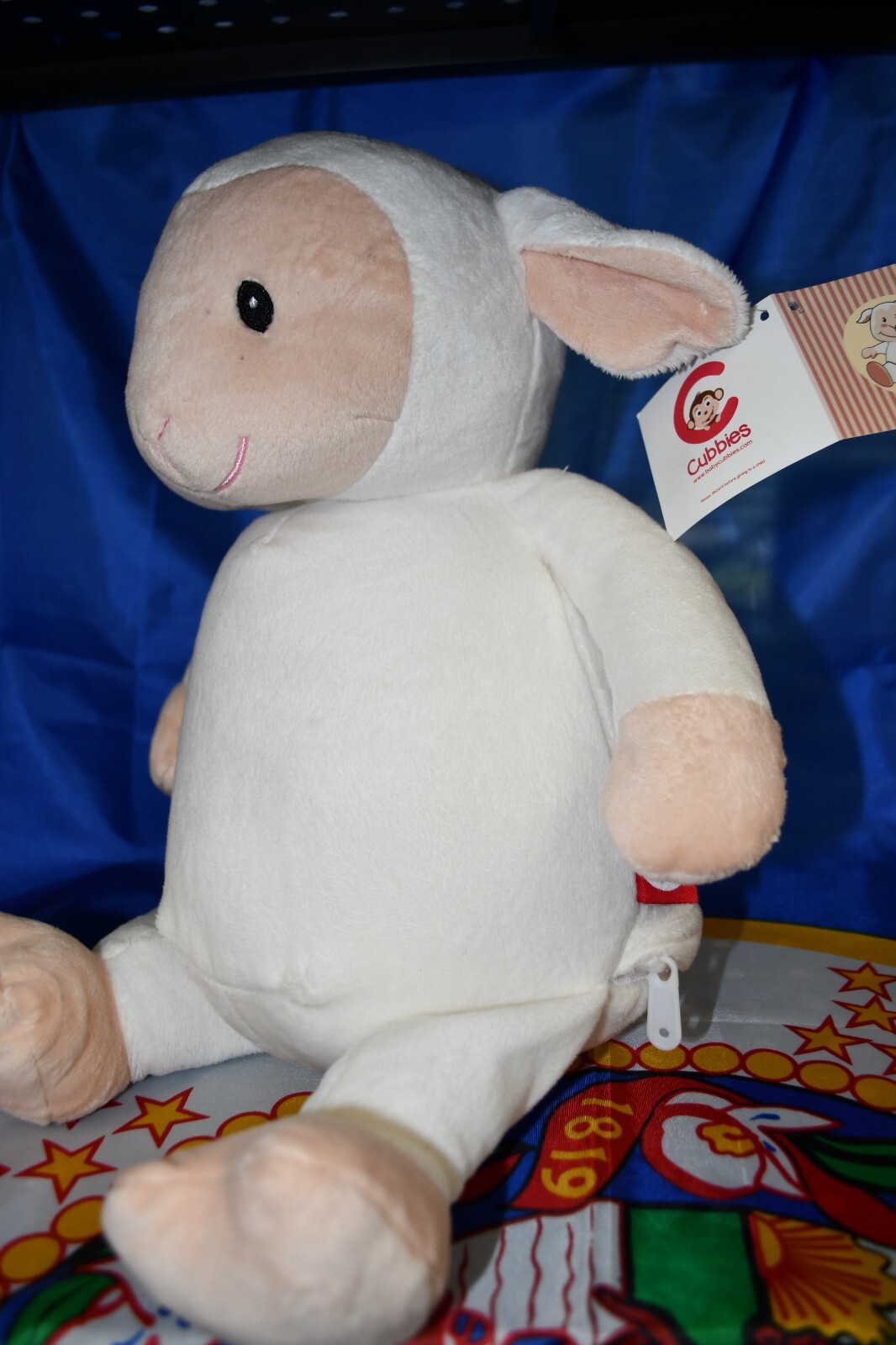Fluffy Lamb -Loverby Cubbies Stuffed Animal