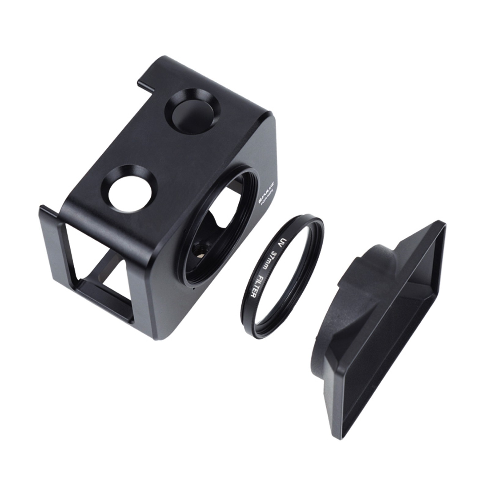 CNC Metal Protective Cage +37mm UV Filter Lens+Sunshade For Sony RX0 II Camera