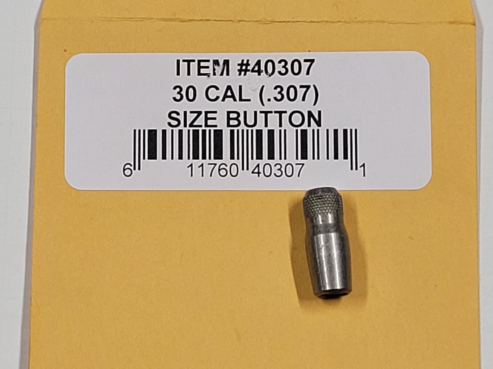 40307 REDDING  .307" CALIBER 7.62MM STEEL SIZE BUTTON - BRAND NEW - FREE SHIP
