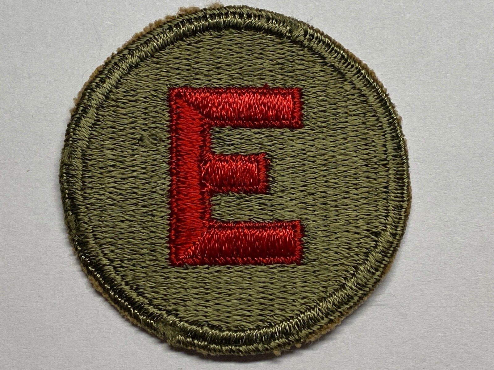 WWII, COASTAL ARTILLERY, EXCELLENCE AWARD, CUFF PATCH, 2", VINTAGE