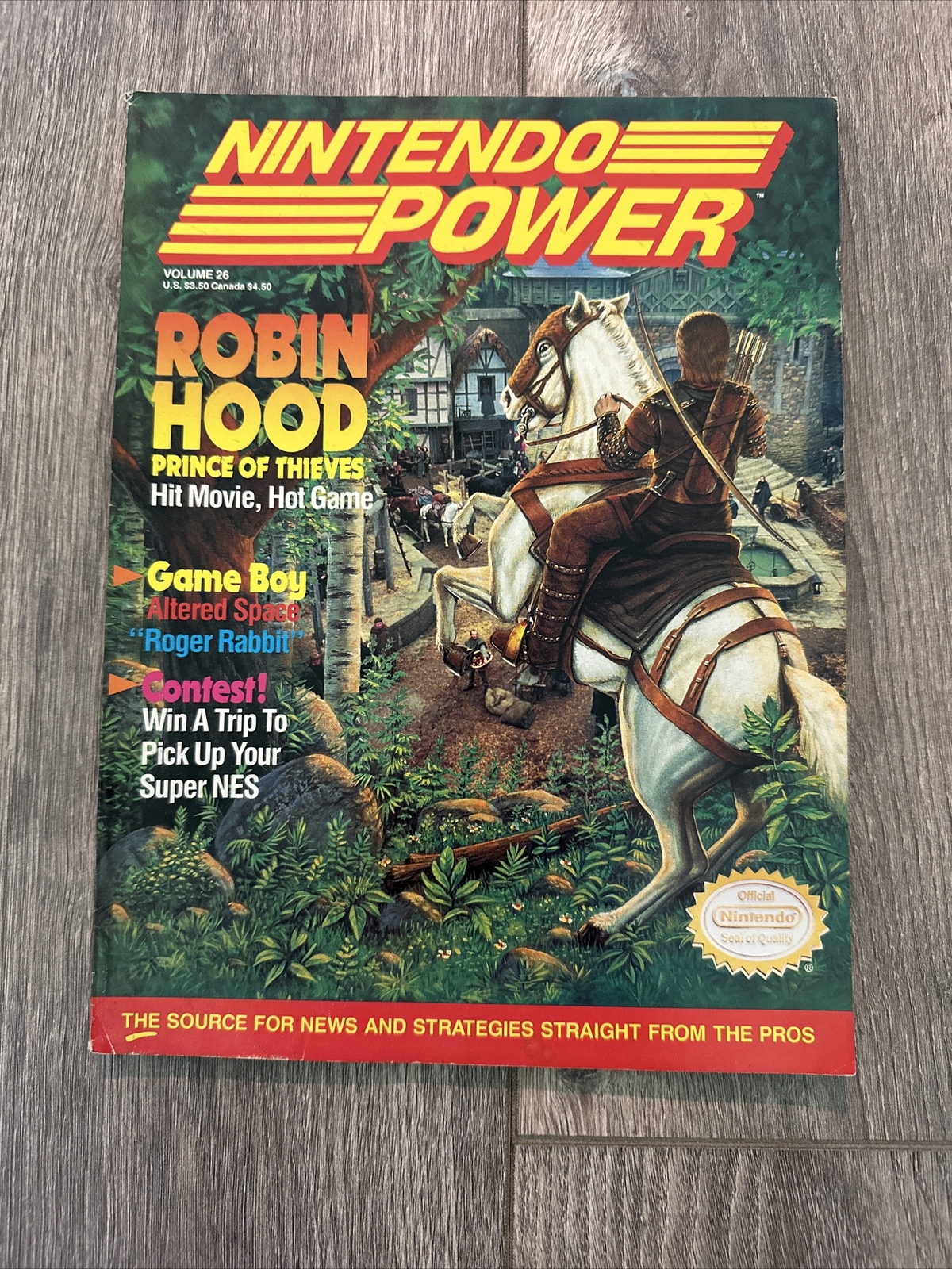 Nintendo Power Magazine Volume 26 (July 1991) Robin Hood Prince of Thieves