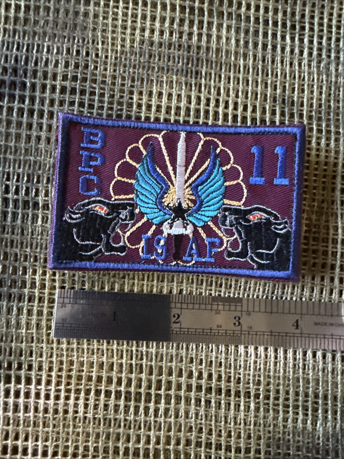 French Foreign Legion 11th Shock Parachute Regiment Unit Color Patch