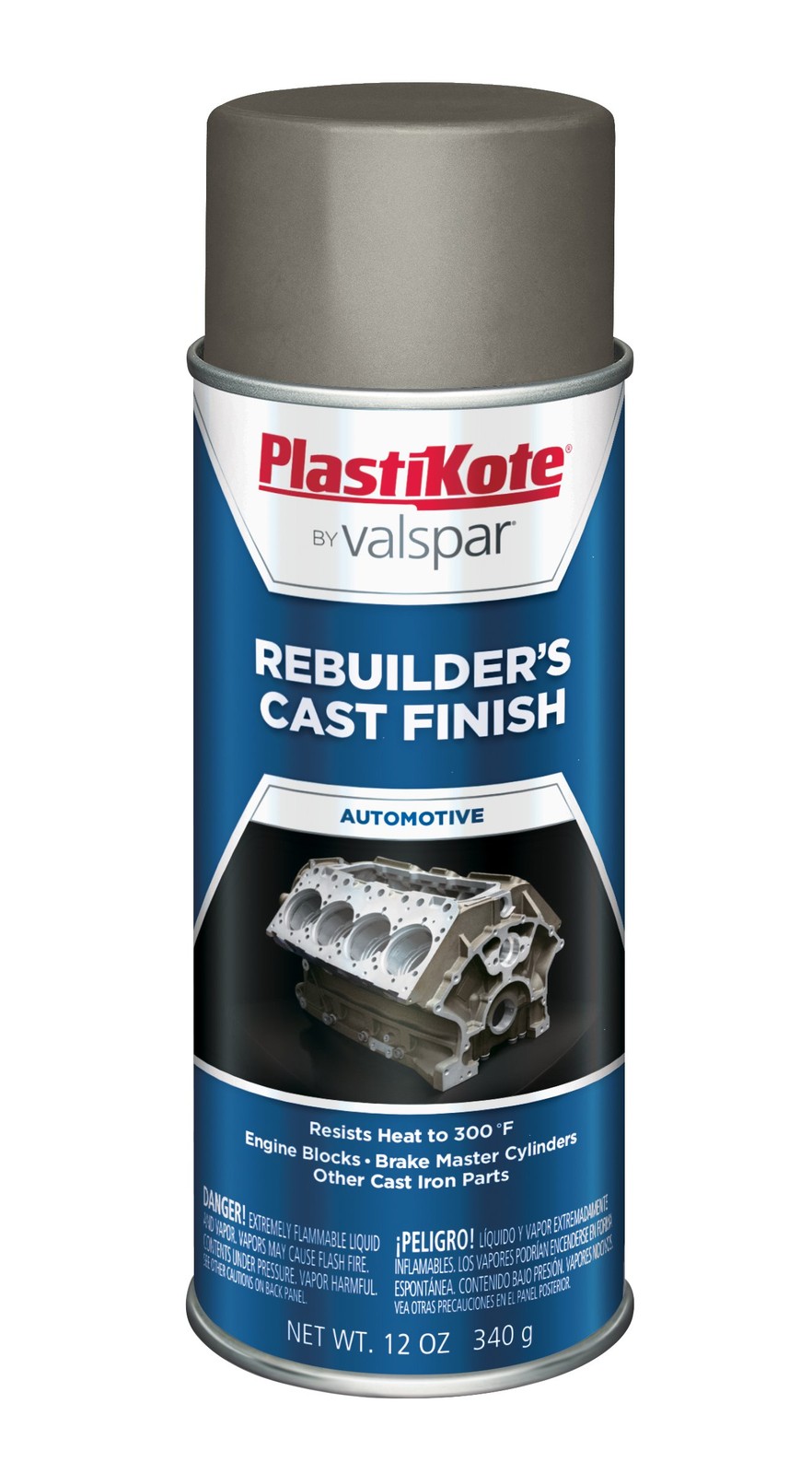 VHT PlastiKote 285 Gray Rebuilders Cast Finish Spray - Fast-Drying, Outdoor Auto