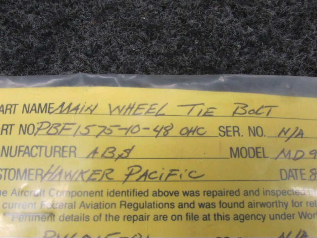 PBF1575-10-48 Main Wheel Tie Bolt (SA)