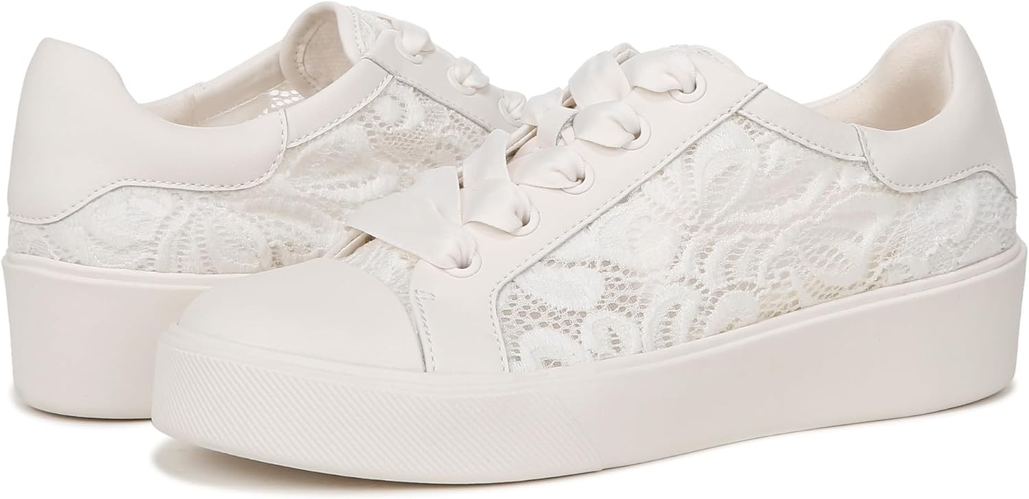 Naturalizer Women's Morrison 2.1 Lace Up Sneaker White Lace 11M