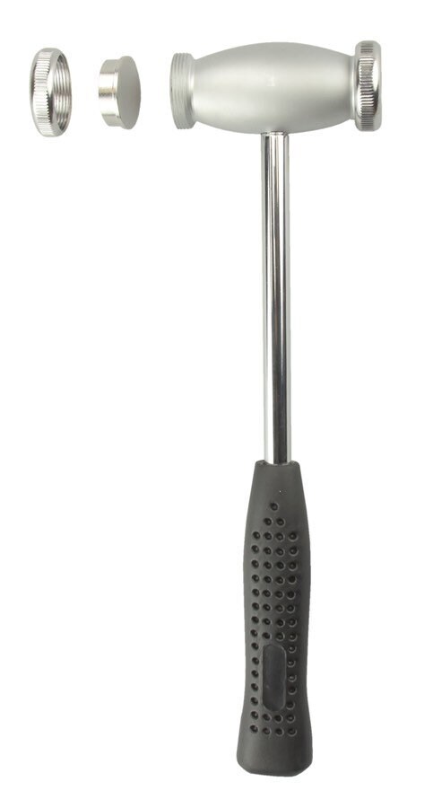 6 in 1 Jewelers Hammer with Metal Handle & 6 Interchangeable Heads