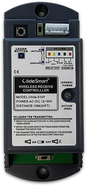 Olide Wired Receiver Olide-510FW,Works with Olide Wireless Handicap Push Button