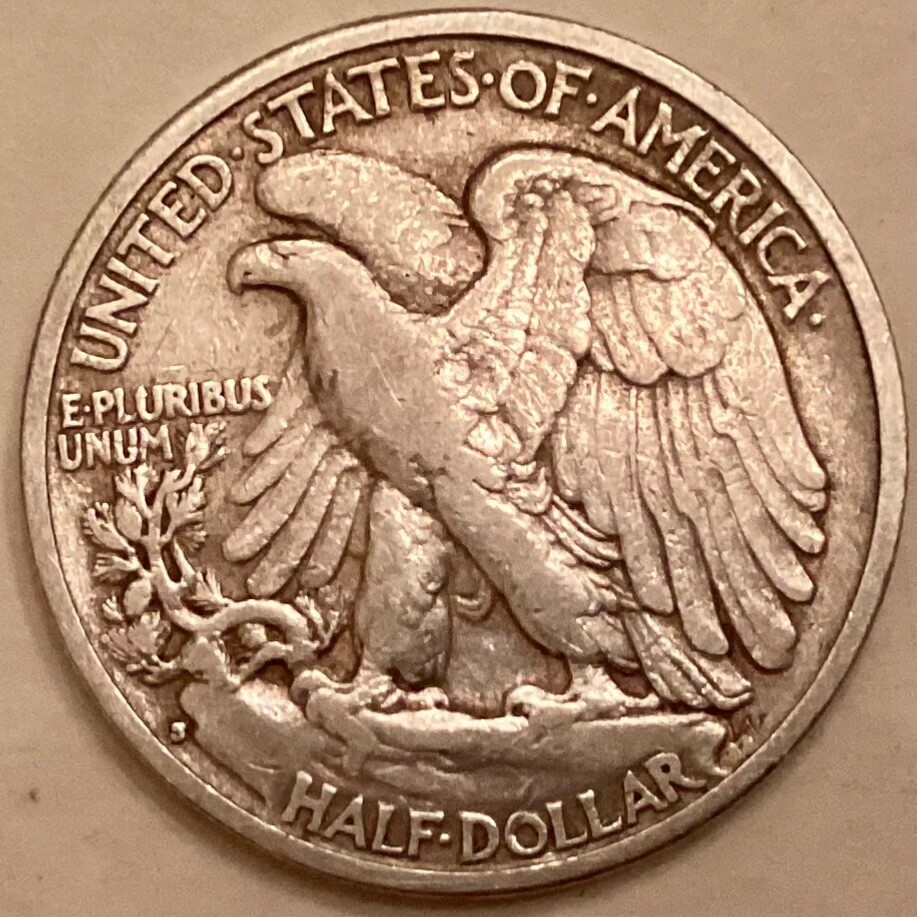 1933 S Walking Liberty Half Dollar cd -