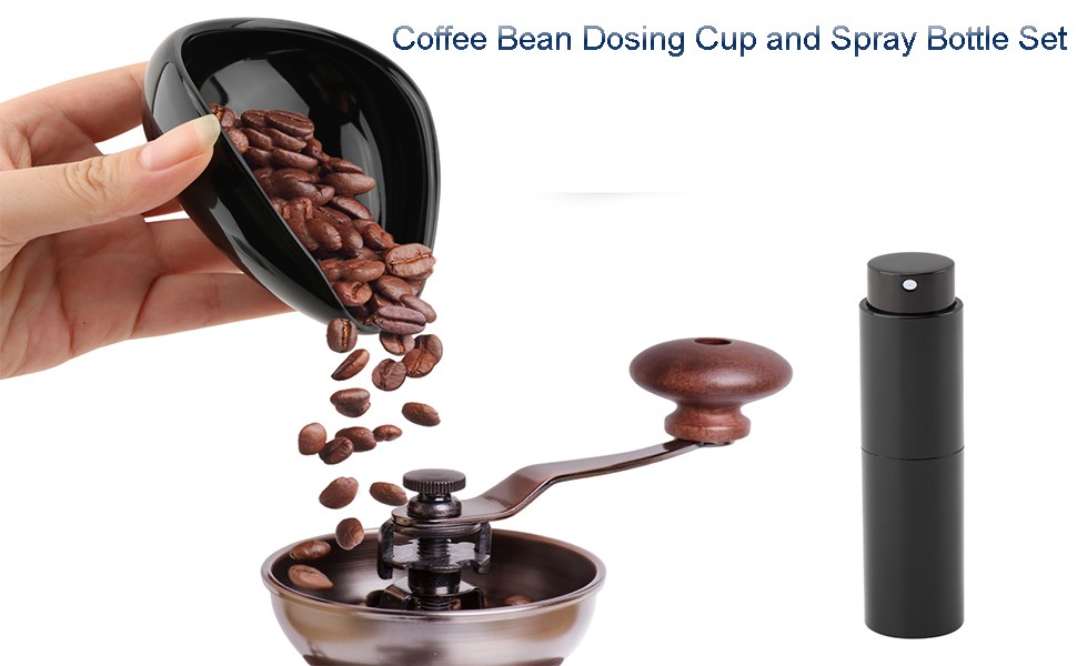 Coffee Bean Dosing Cup and Spray Bottle Set - Ceric Single Dosing Tray,