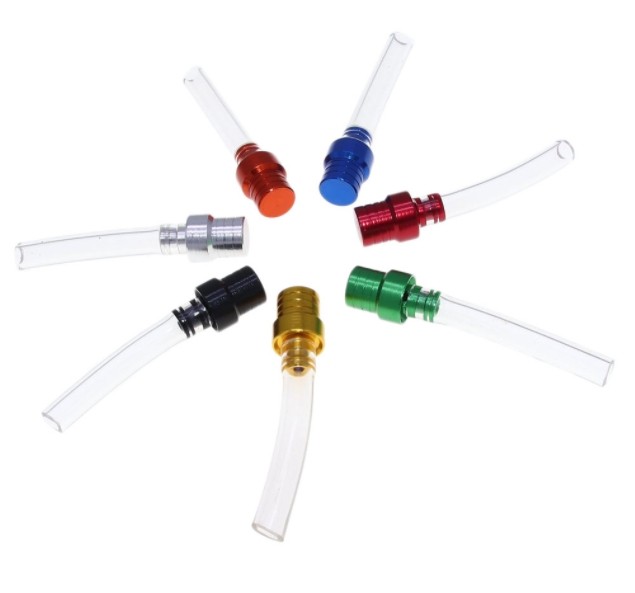 3pcs Off road motorcycle parts modified plastic fuel tank cap white tube 5.5CM
