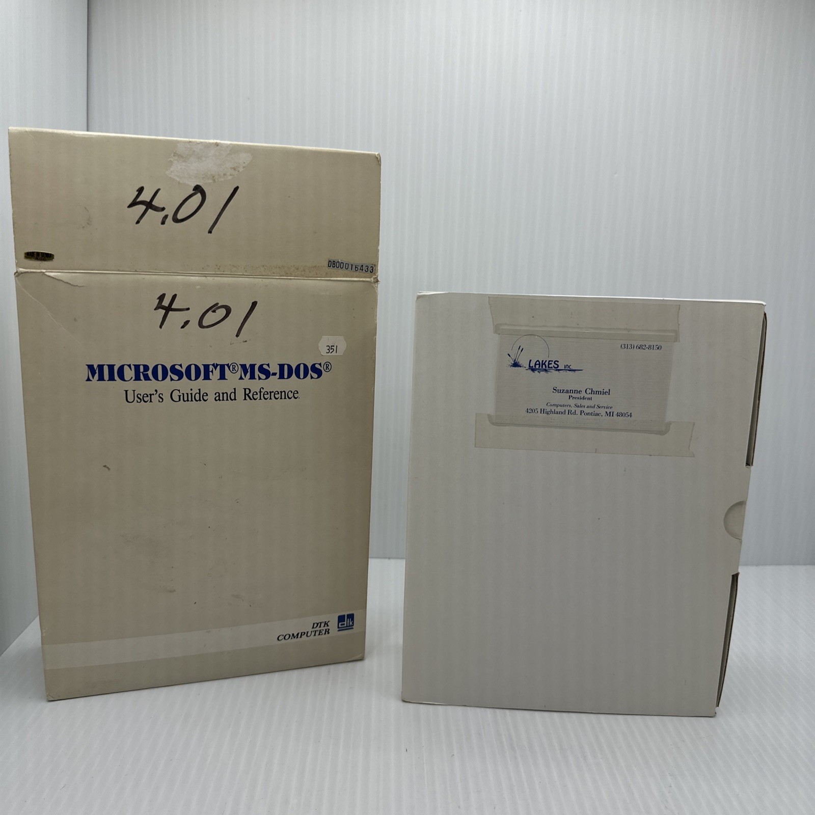 microsoft ms-dos dtk computer 4.01