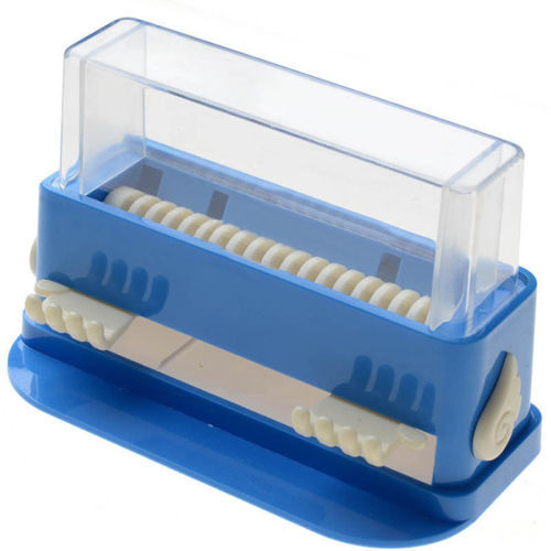 Dental Dispenser Applicator Micro Brush Tips Cotton Roll Dispenser Holder Blue