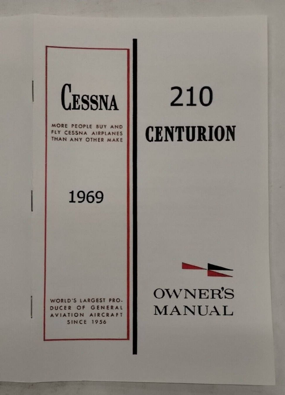 Cessna 1969 Model 210J Centurion Owner's Manual-Reproduction