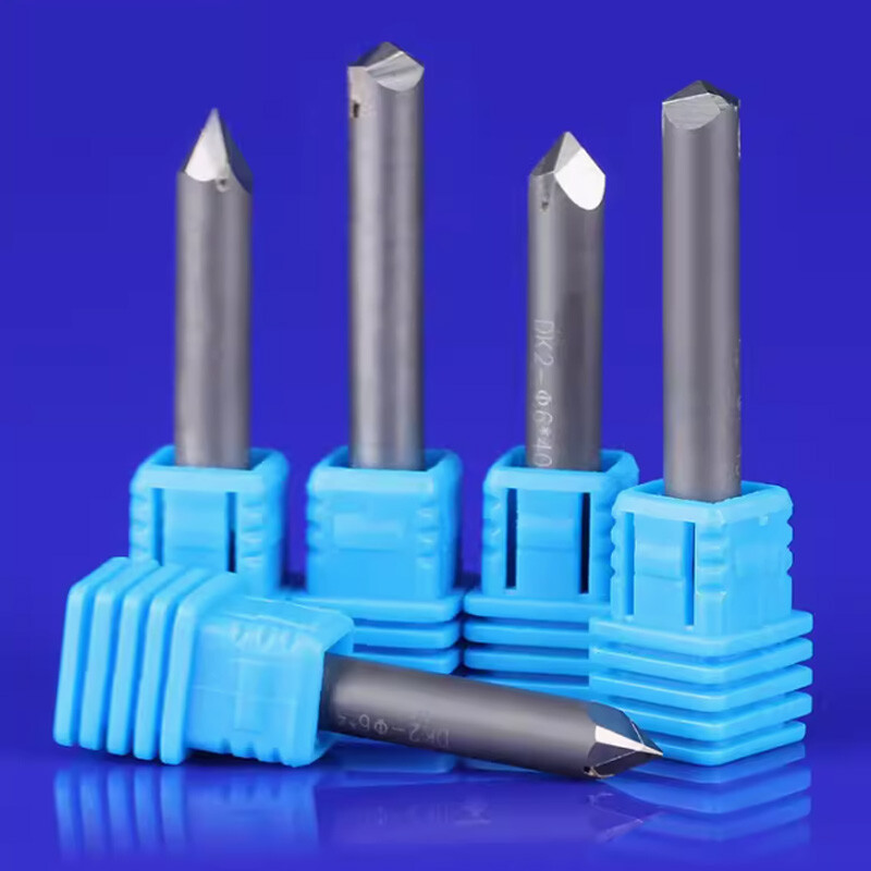 PCD Diamond Stone Carving Knife Cutter Marble Drilling Lettering CNC Router Bit