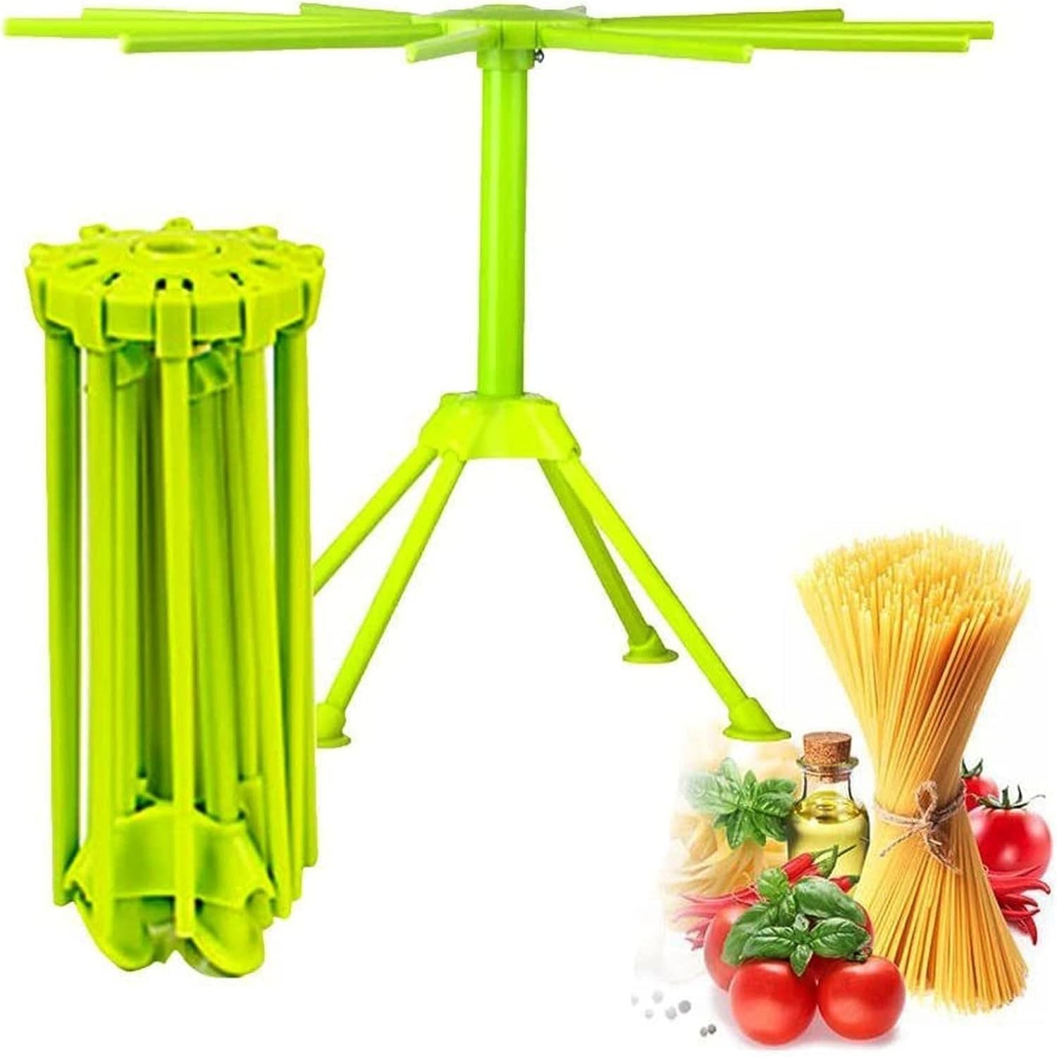 Kitchen Pasta Drying Rack Folding, iPstyle Spaghetti Drying Rack Noodle Stand wi