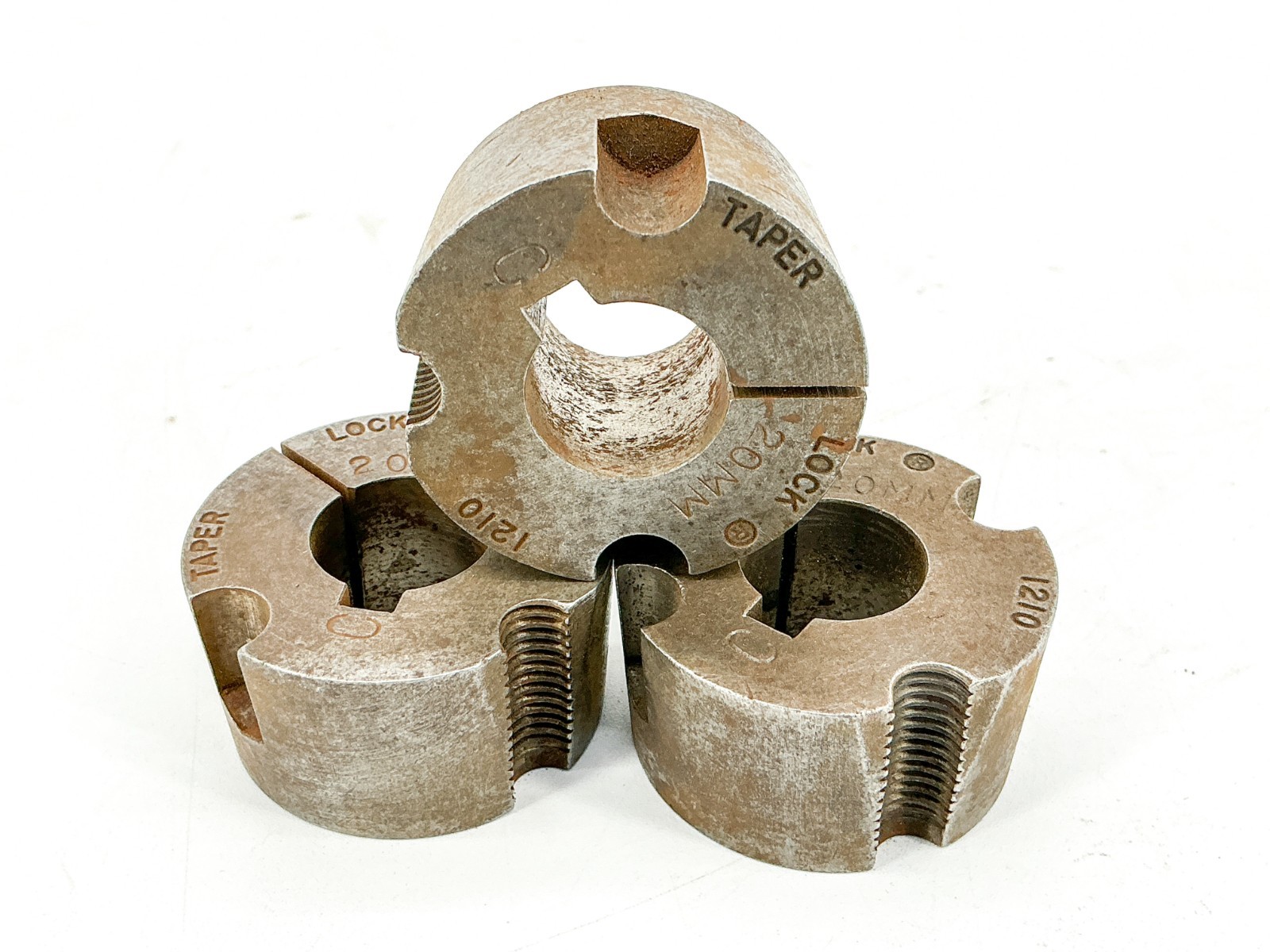 Lot of 3 1210X20MM Taper-Lock Bushing 20mm Bore