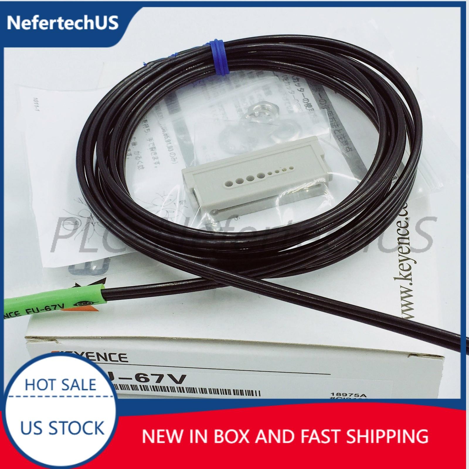 One KEYENCE FU-67V Fiber Optic Sensor New Fast Shipping