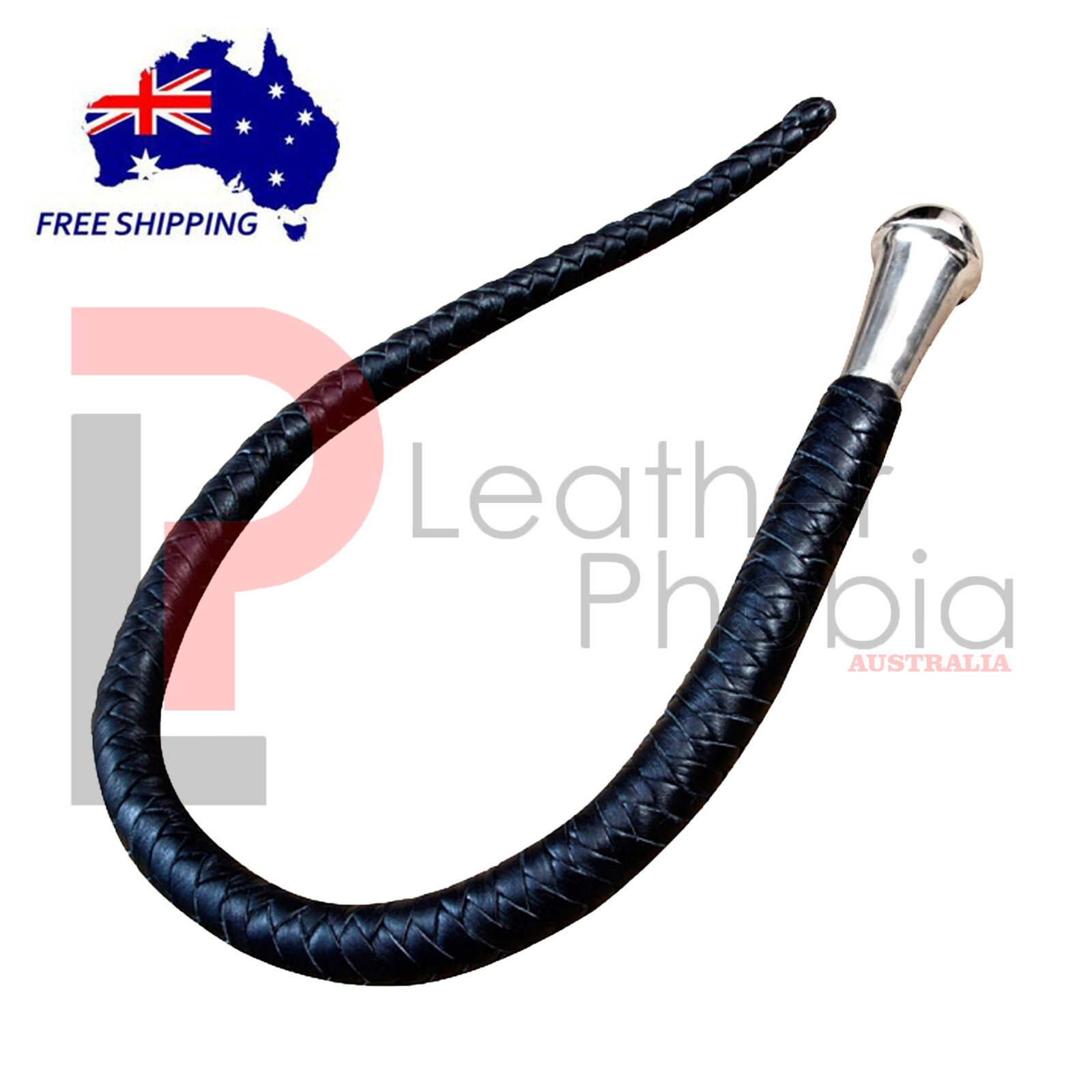 Cow Hide Leather Equestrian Riding Crop Training Whips Handmade Bull Sticks