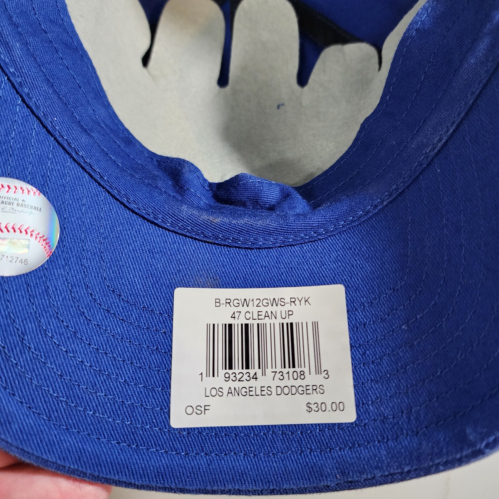 Los Angeles Dodgers '47 Brand Adjustable Field Blue Hat Cap Strap MLB