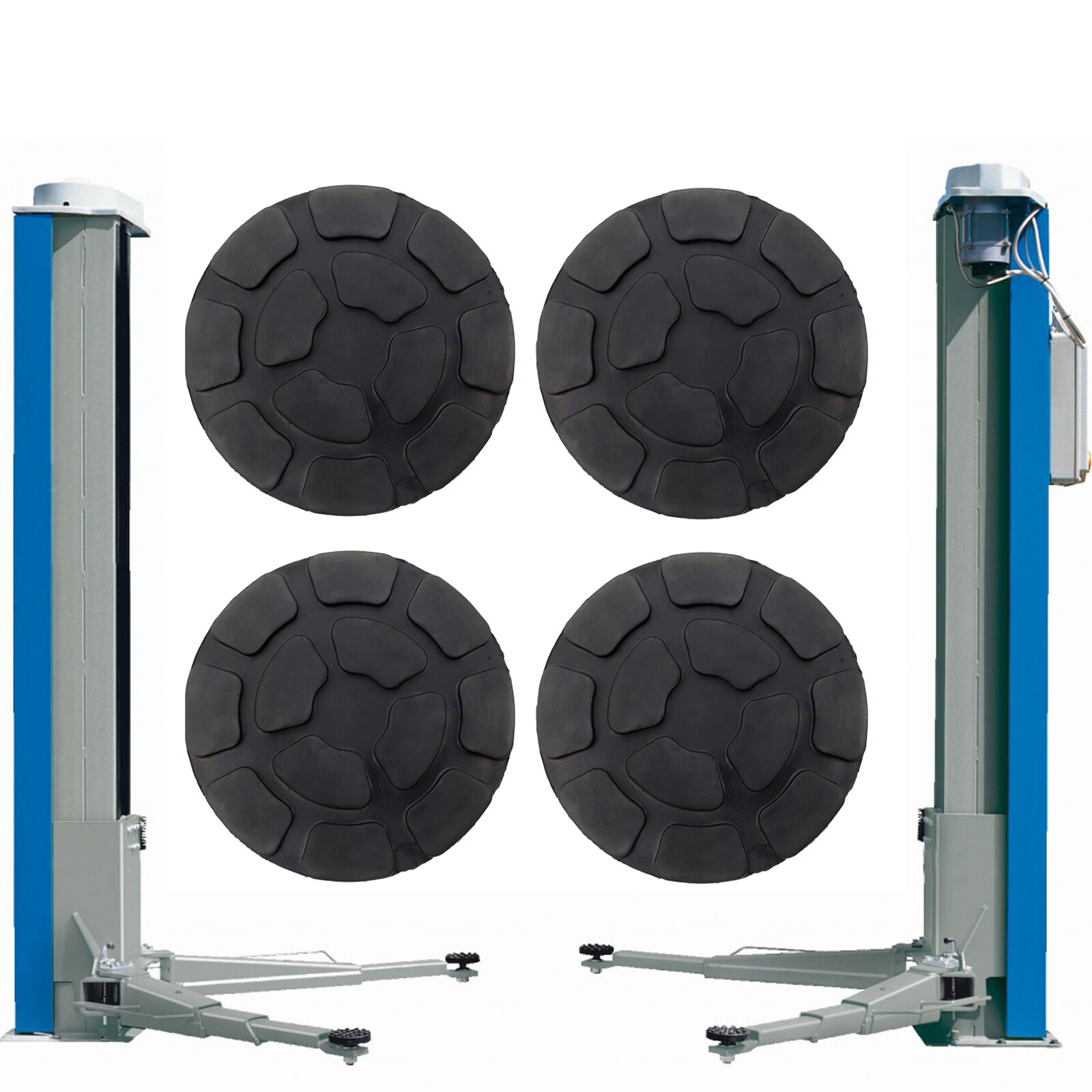 4Pcs For 2 Post Lifting Pads Lift Replacement Pads Car Lift Ramp Durable Rubber