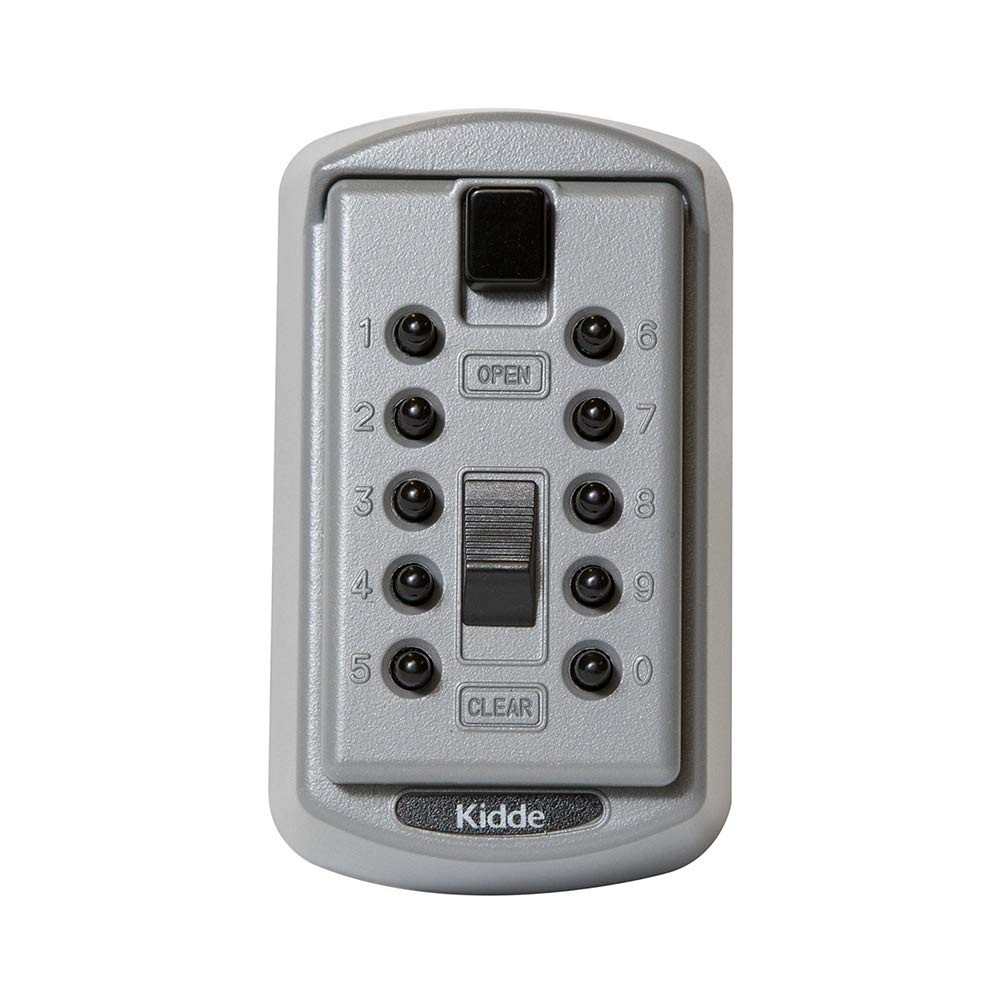 Titanium Gray 2 Key Combination Lock Safe For Wall Mount Key Storage