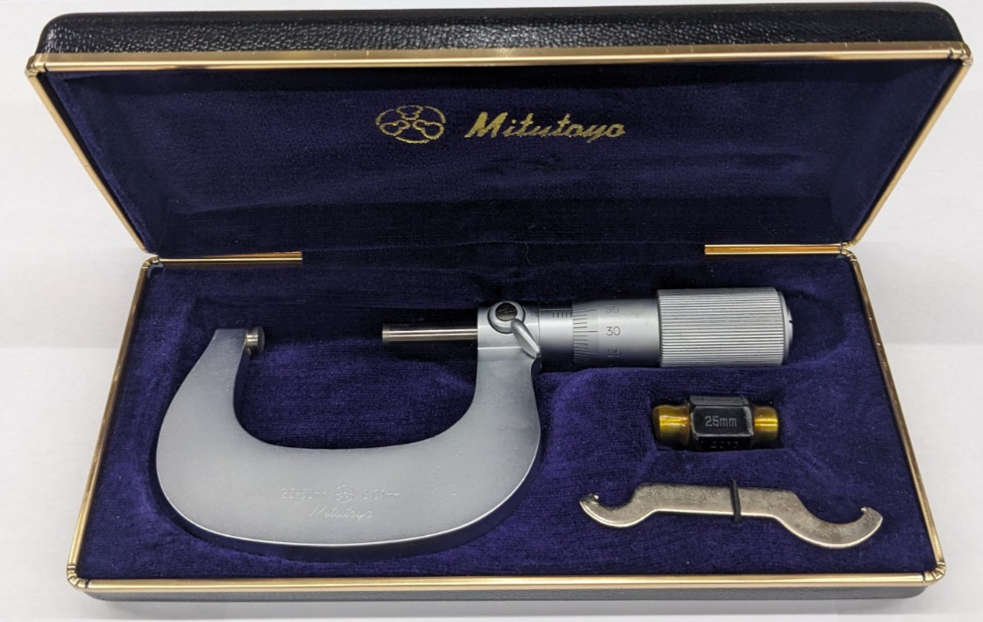 Mitutoyo 1" to 2" 25mm-50mm Outside Micrometer Metric 101-108 M215-50 Japan NOS