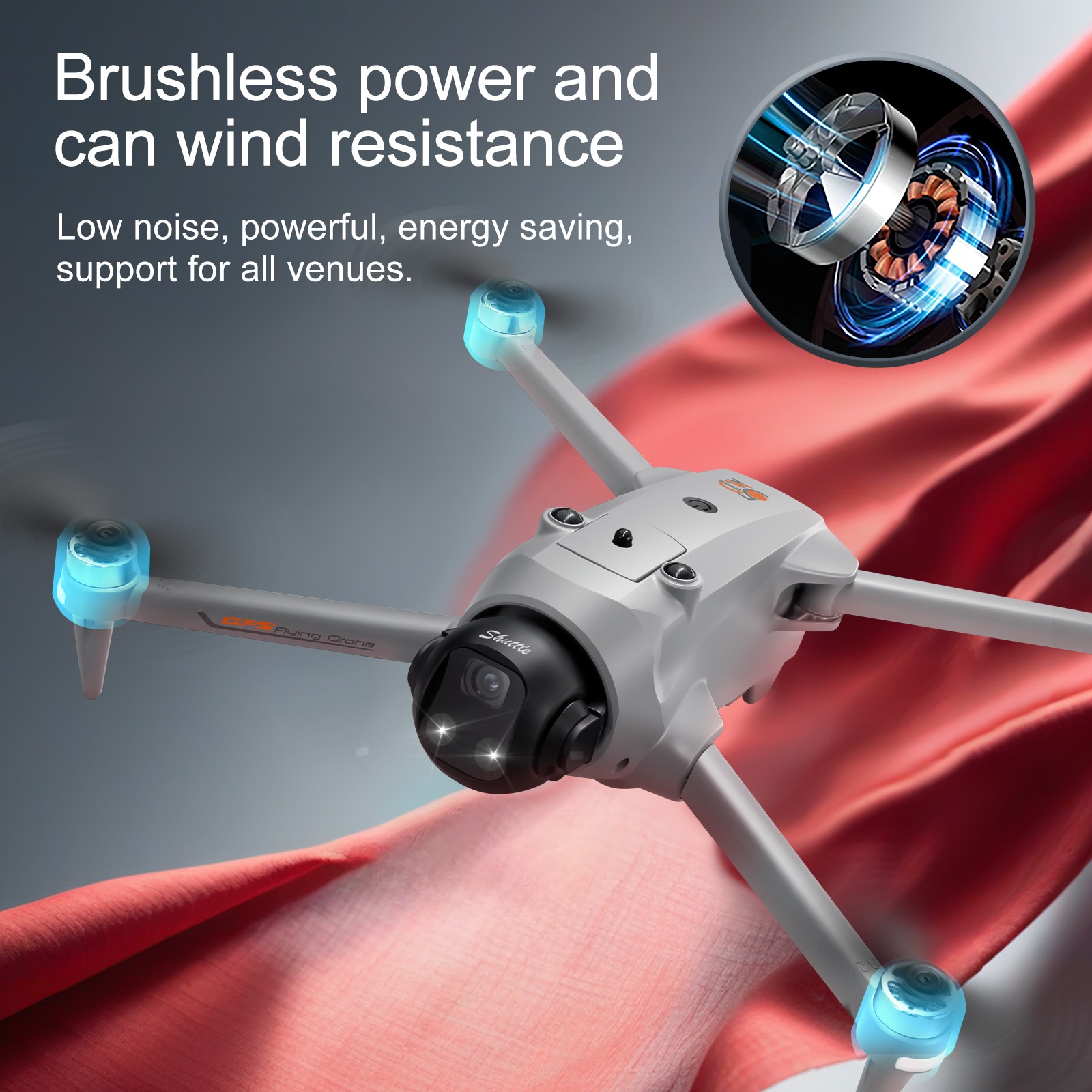 YL059 GPS Return Drone 4K Camera Lightweight Foldable FPV Transmission w/ Screen