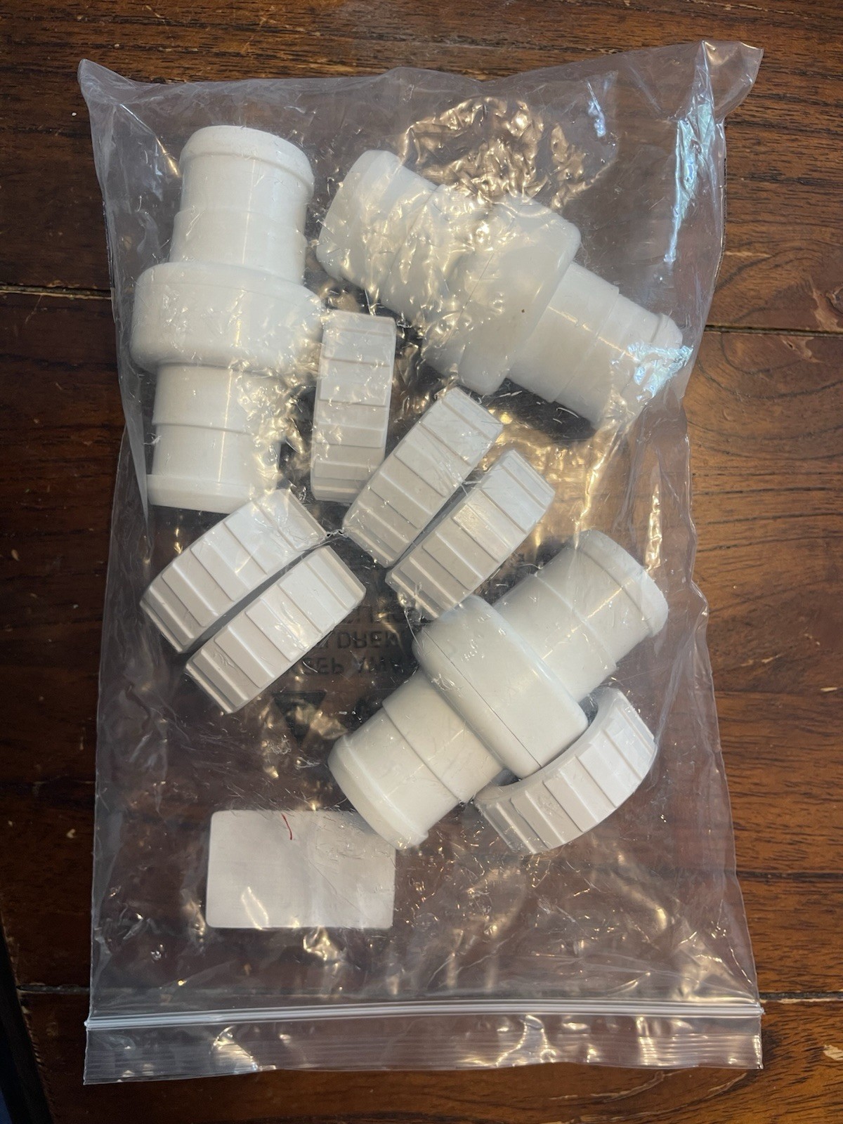 Pool Cleaner Ball Bearing Swivel For 1.25 Inch Hose 3 Pack White With Nuts