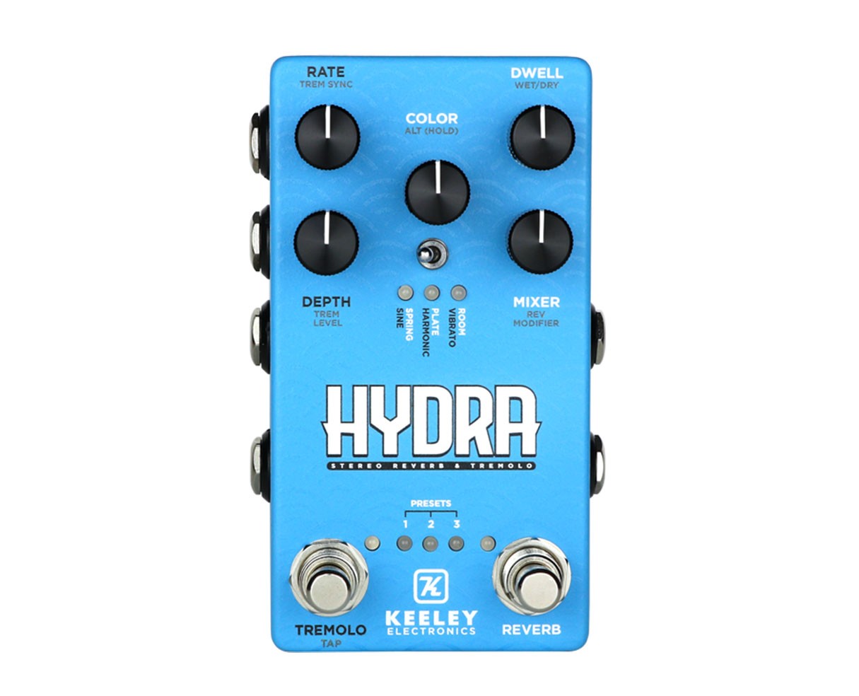 Keeley Hydra Stereo Reverb & Tremolo Pedal - Open Box