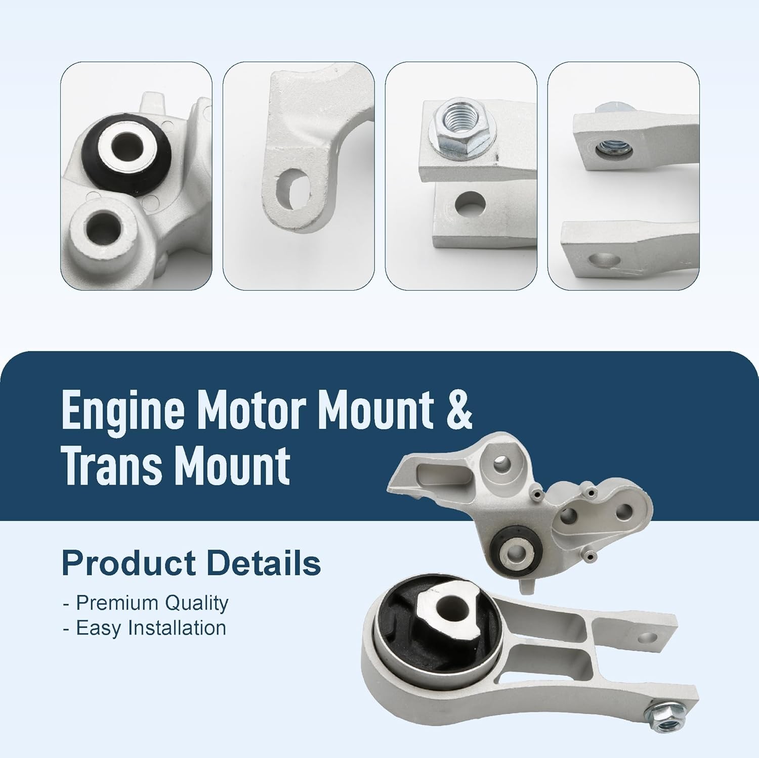 Rear Engine Motor Mount Torque Strut Mount Kit Fit For Chrysler Pacifica 3.6L...