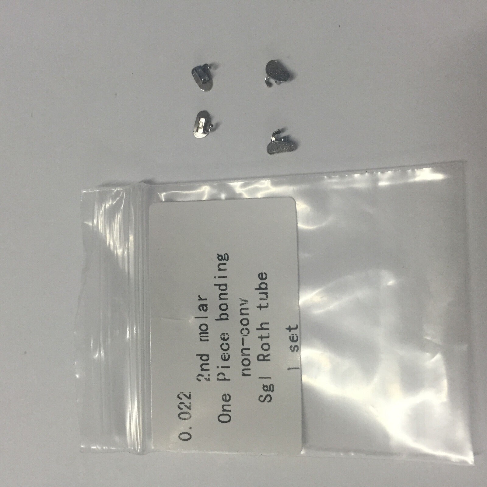 50×Dental Orthodontic 2nd Molar One Piece Bonding Non-Conv Sig Roth 0.022 Tube