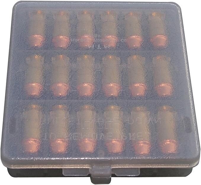 MTM Handgun Ammo Clear Smoke 18 Round Wallet For 45 ACP - W184541