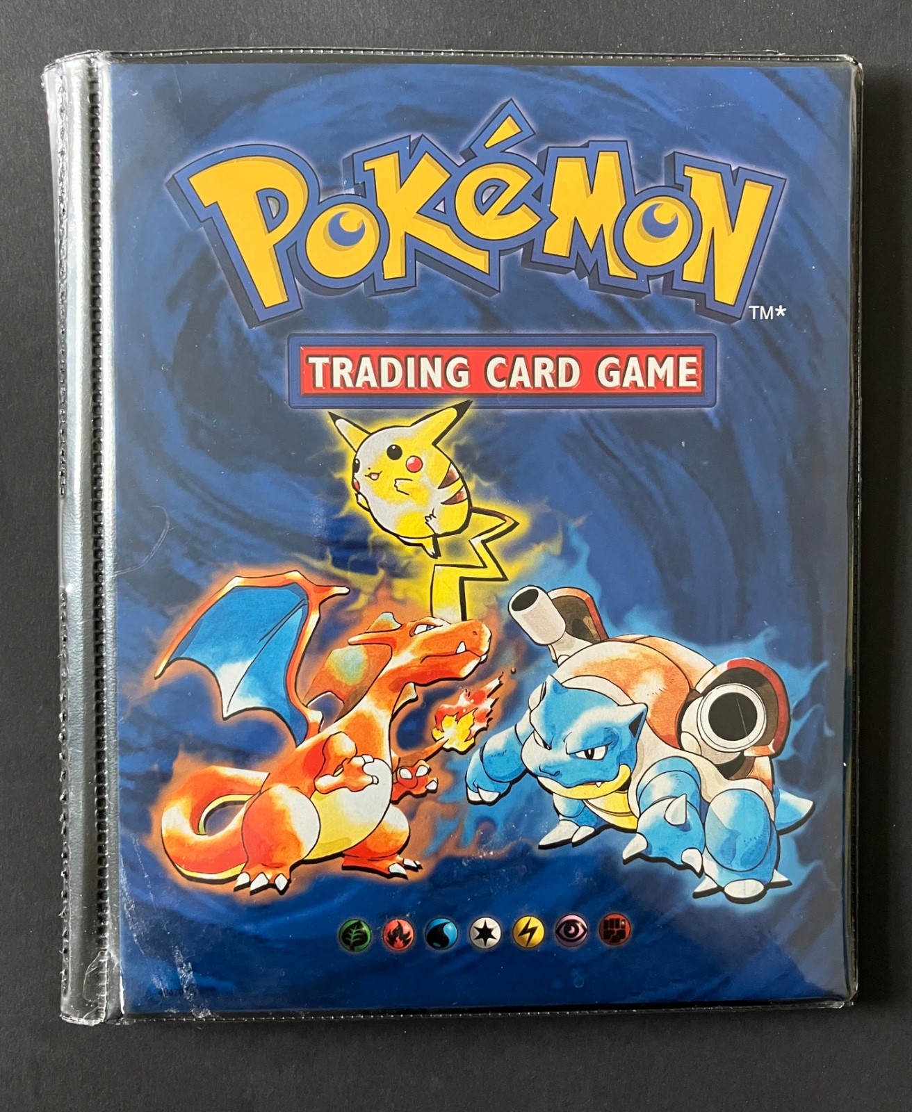 Pokemon Binder Original Blue Album Holds Cards A5 4 Pocket Wizards 1999 Pikachu