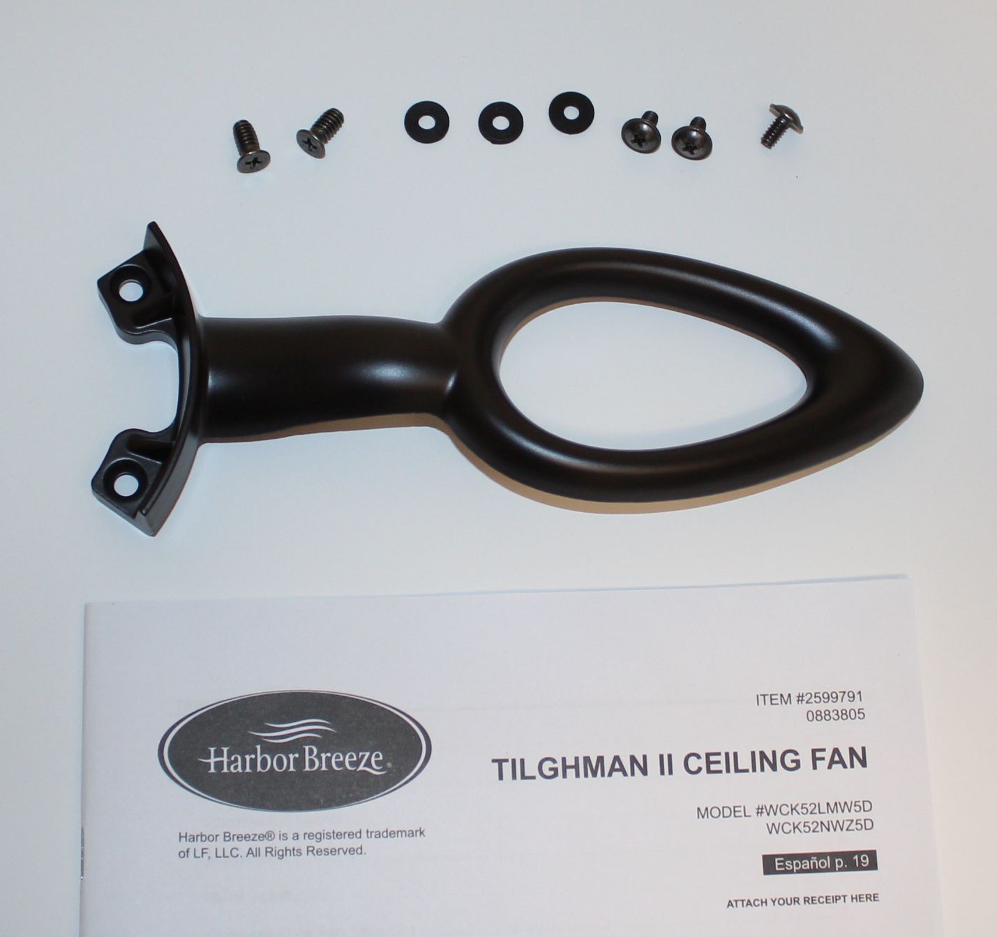 Harbor Breeze TILGHMAN II Ceiling Fan Parts: Blade ARM (Bracket) - BRONZE - New