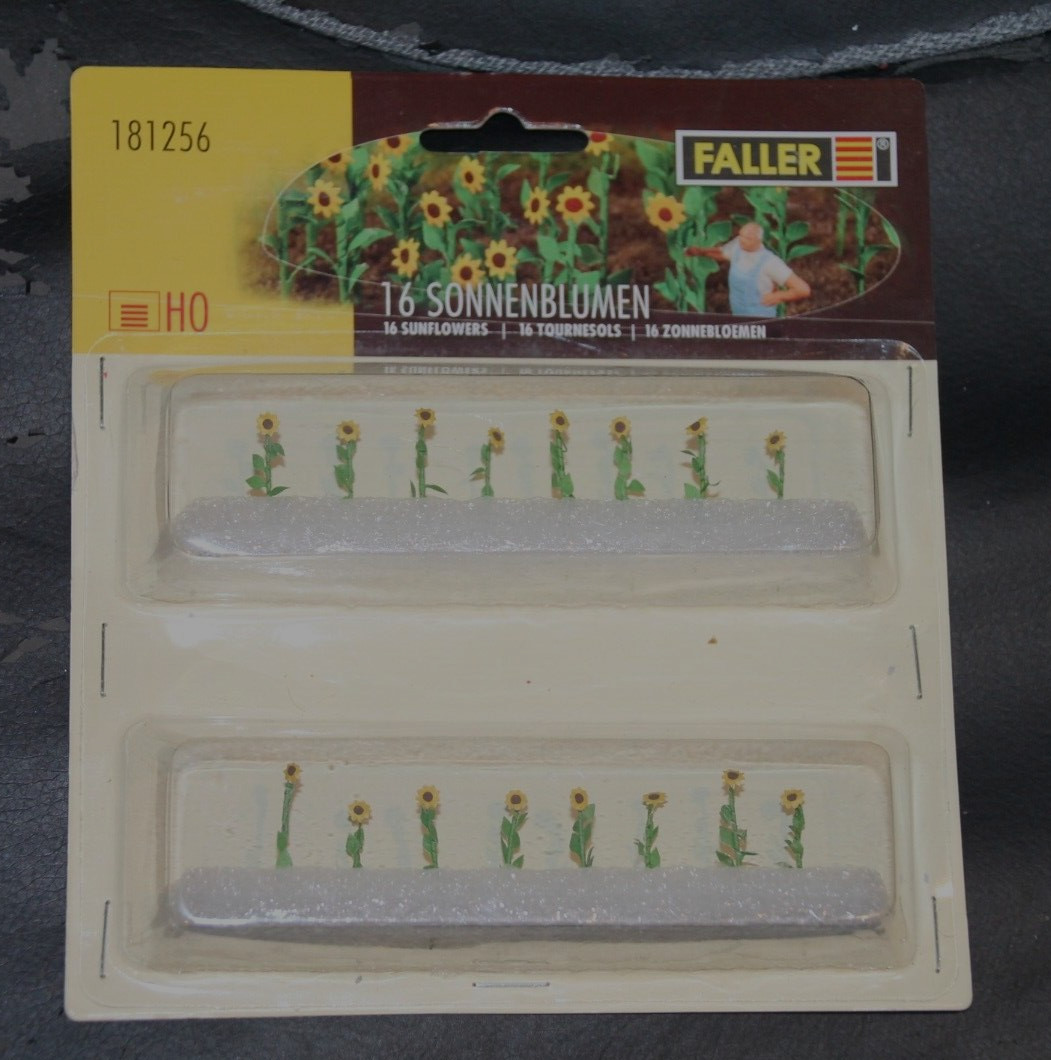 Faller 181256 SUNFLOWER - 16 INDIVIDUAL SUNFLOWERS - HO Scale
