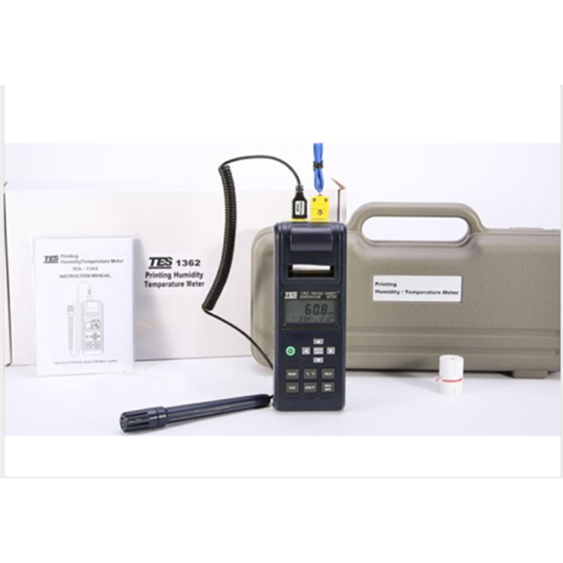 TES-1362 Printing Humidity Temperature Meter,Air Temperature/Type K