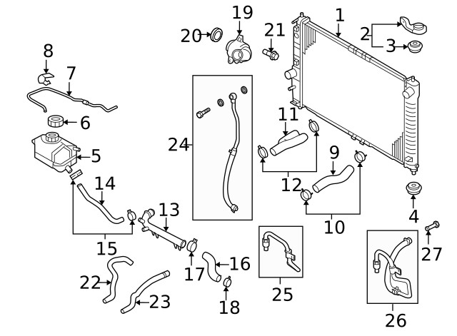 Genuine GM Radiator Assembly Bracket 96536645
