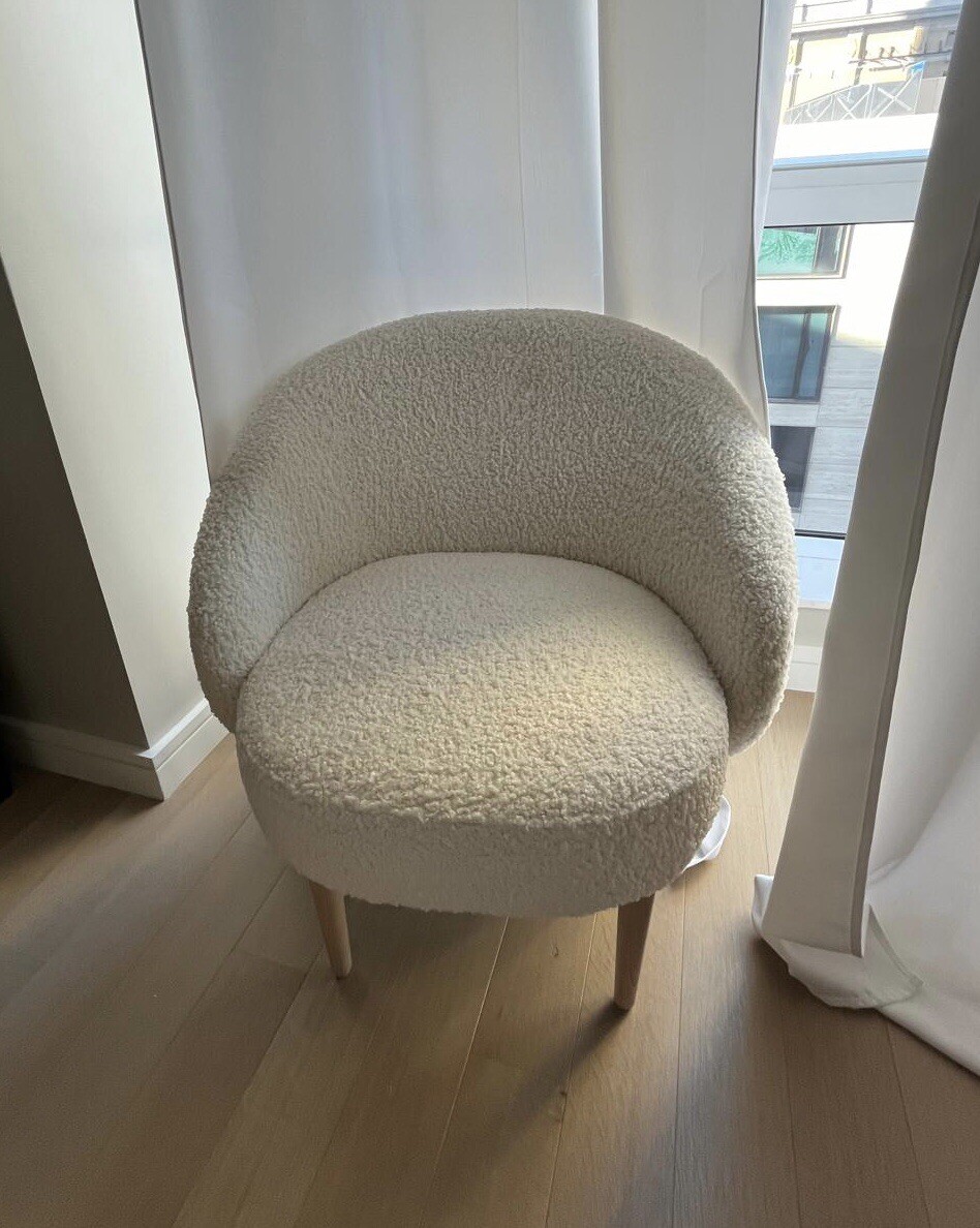 Habitat | Ash Boucle Accent Chair | Cream