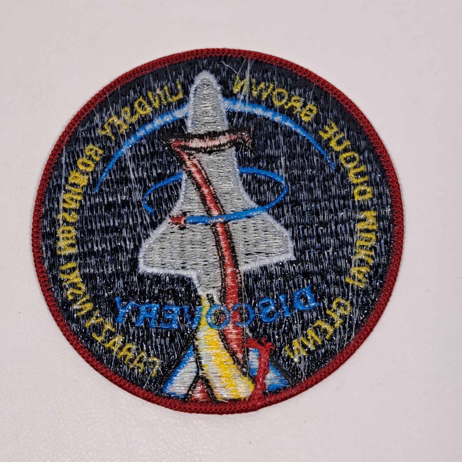 NASA Space Shuttle Discovery 7 Mission Embroidered 4" Patch ~ John Glenn