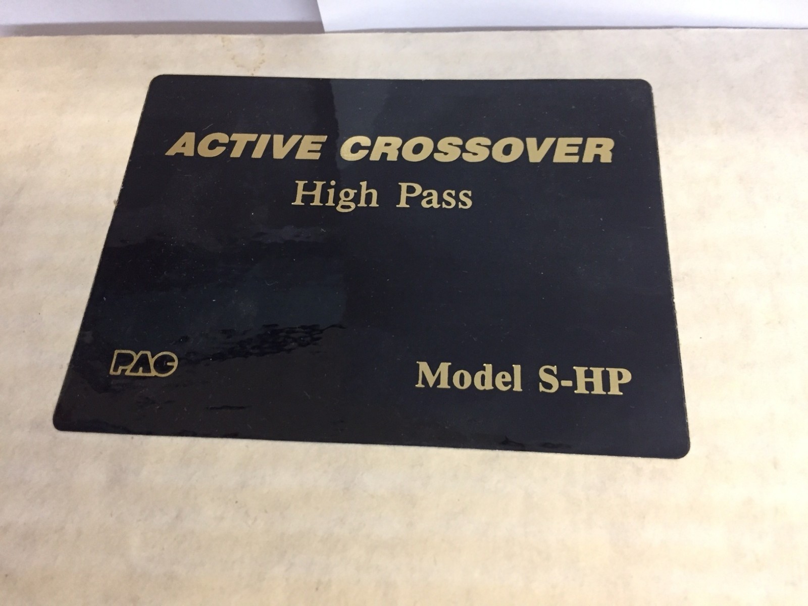 PAC | Electronic Crossover High Pass | Model S-HP! ADJUSTABLE! *200HZ* RARE!!!
